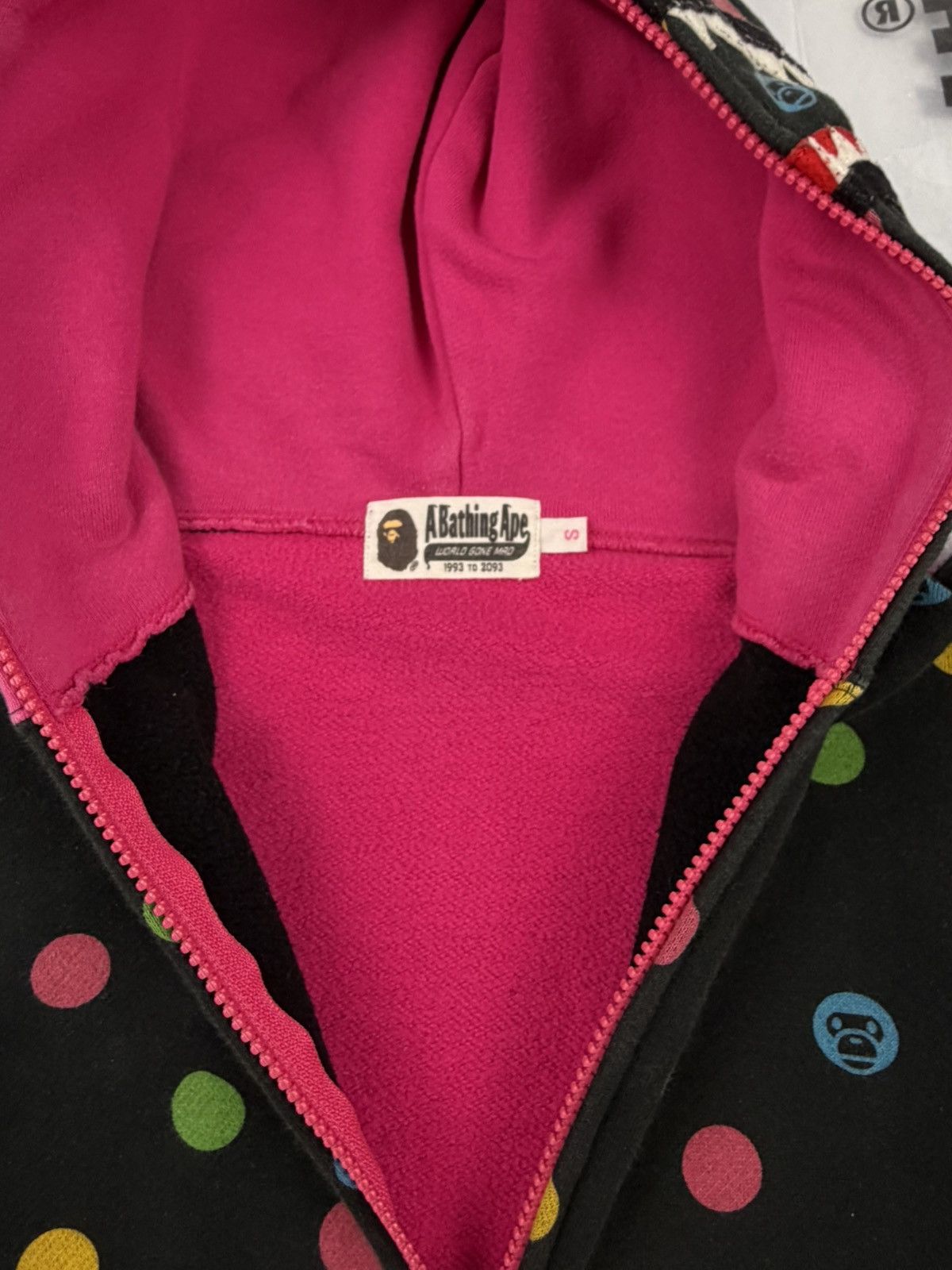 Bape Bape polka dot baby milo shark fullzip Size S / US 4 / IT 40 - 6 Thumbnail