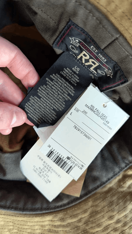 Oilcloth boonie jungle hat RRL