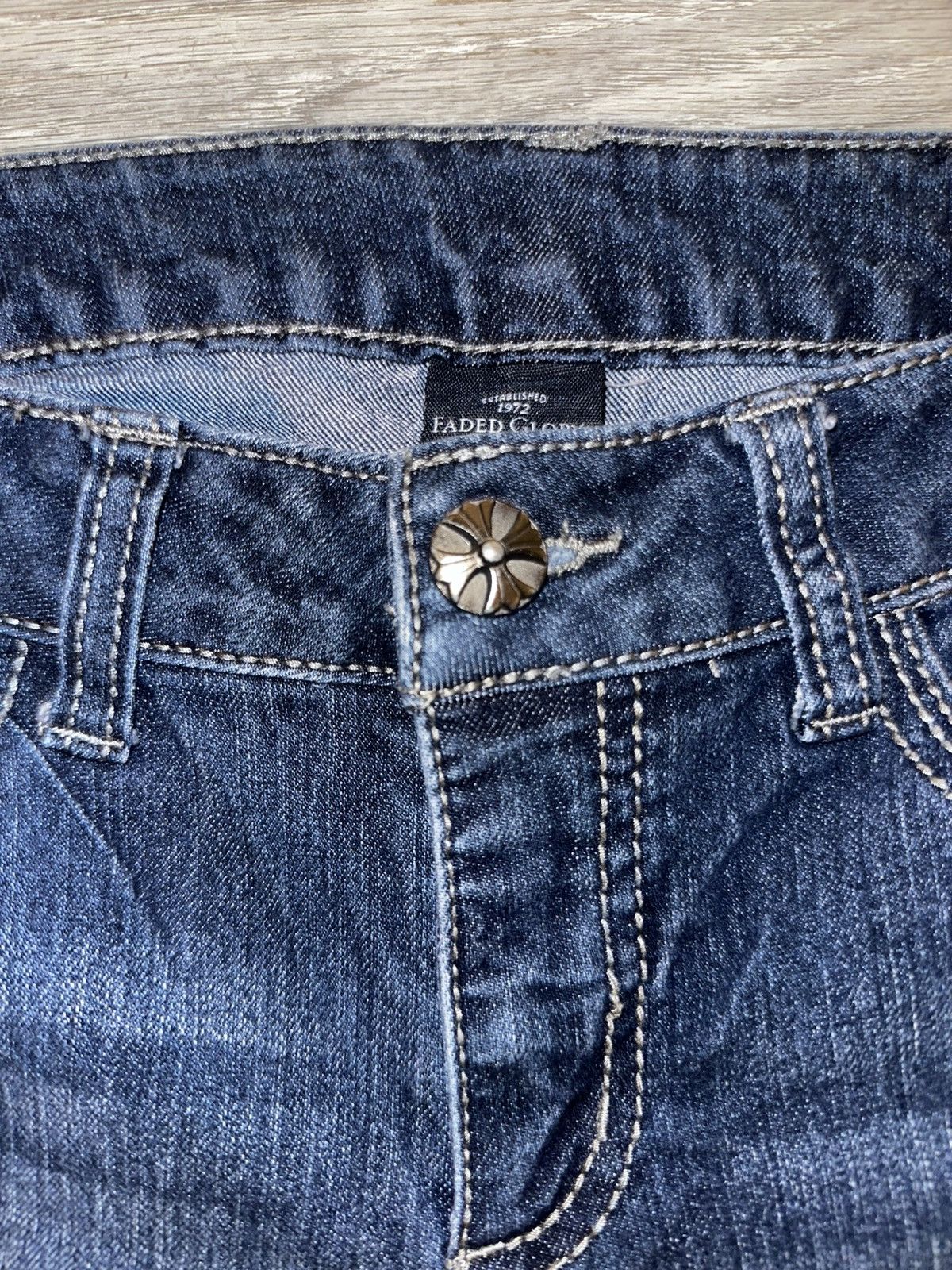 Faded Glory Low Rise Bootcut Embellished Jeans by Faded Glory Size 28" / US 6 / IT 42 - 4 Thumbnail