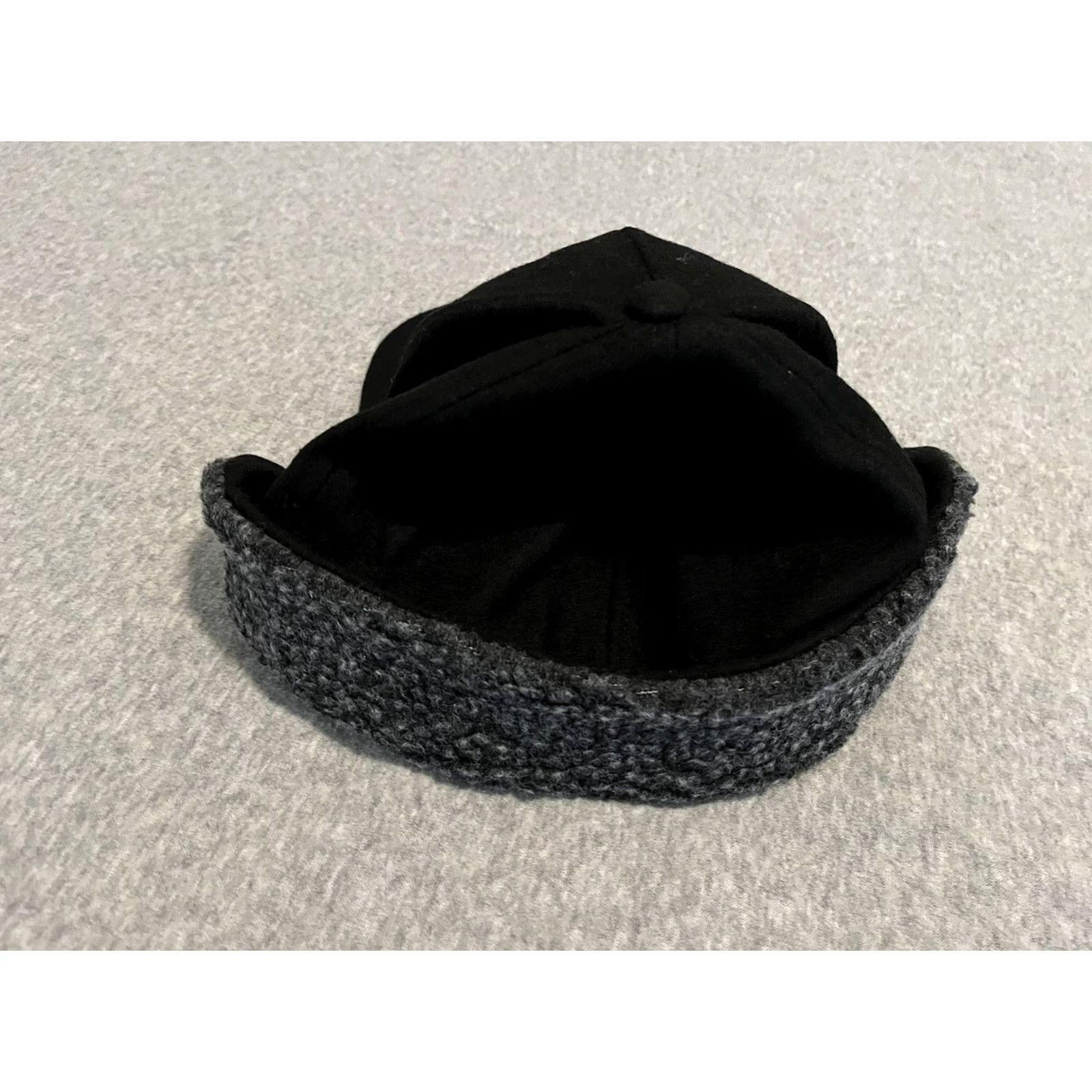 Harley Davidson Harley-Davidson Hat Cap Ear Flap Fitted 7 1/2 XL Black Brand New Men Wool Polyester Skull Willie G Cap Style Size ONE SIZE - 3 Thumbnail