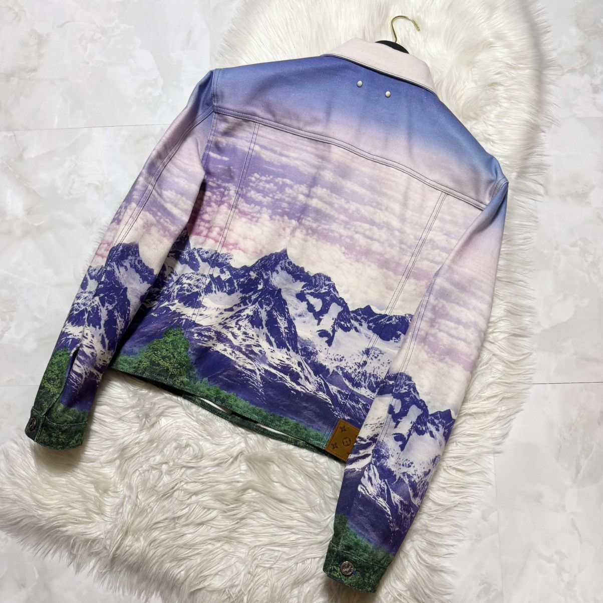 Louis Vuitton New Louis Vuitton Landscape Denim Jacket Monogram Leater Size US M / EU 48-50 / 2 - 12 Thumbnail