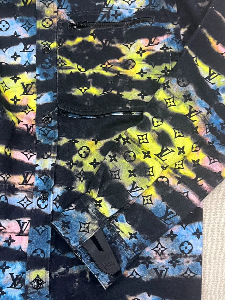 Louis Vuitton Louis Vuitton Colorful laser presbyopic denim long-sleeved Size US L / EU 52-54 / 3 - 3 Thumbnail