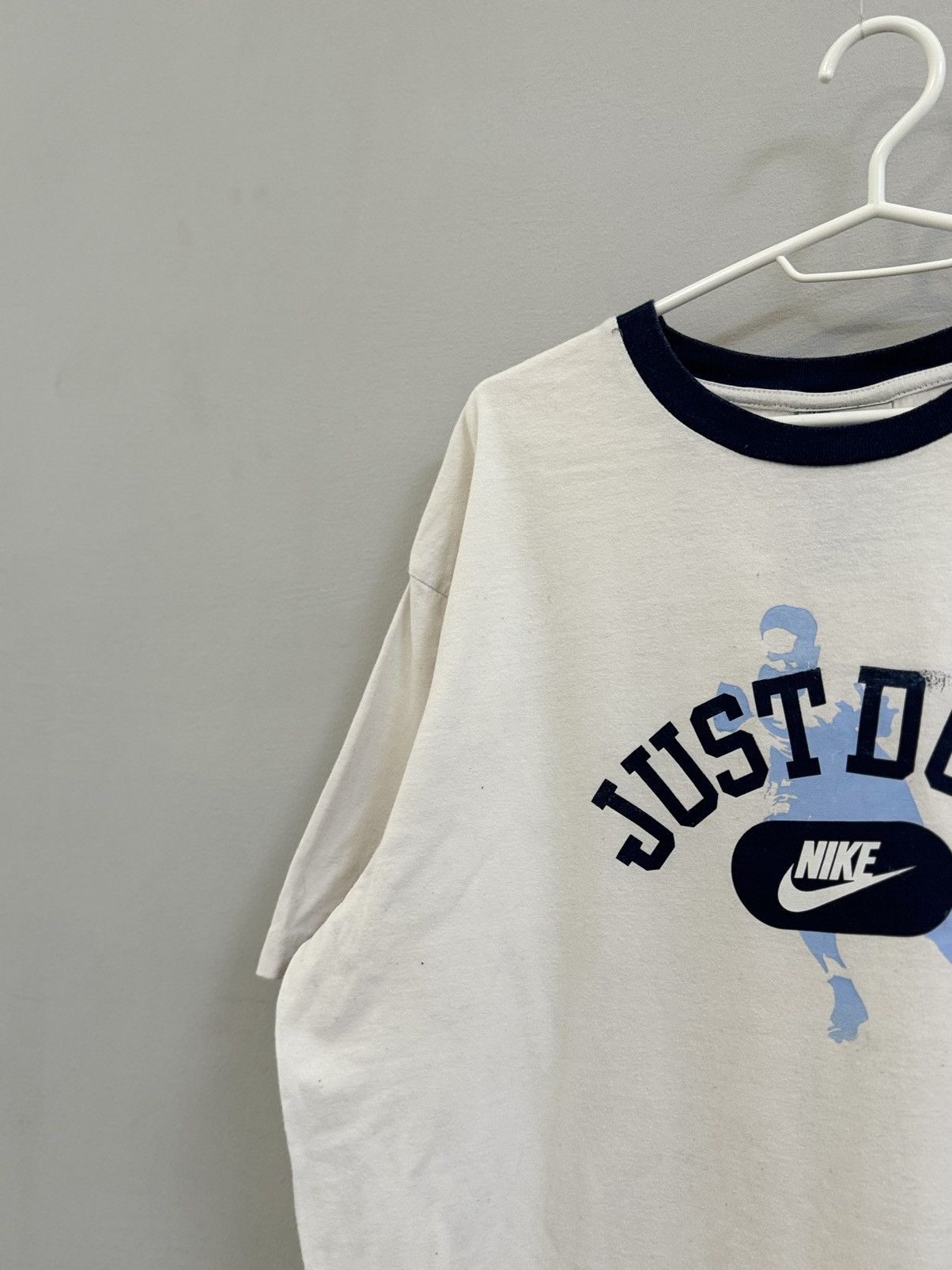 Nike × Vintage Crazy Nike Vintage Just Do It Big Print T-Shirt Football tee Size US XL / EU 56 / 4 - 4 Thumbnail