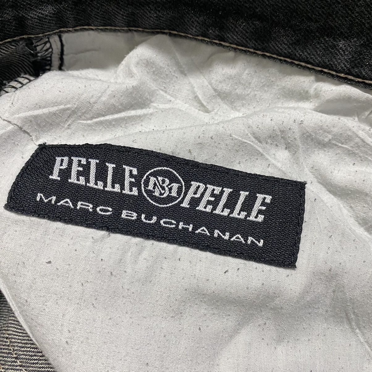 Pelle Pelle Vintage Y2K Pelle Pelle Black Denim Baggy Jeans Size US 38 / EU 54 - 21 Thumbnail