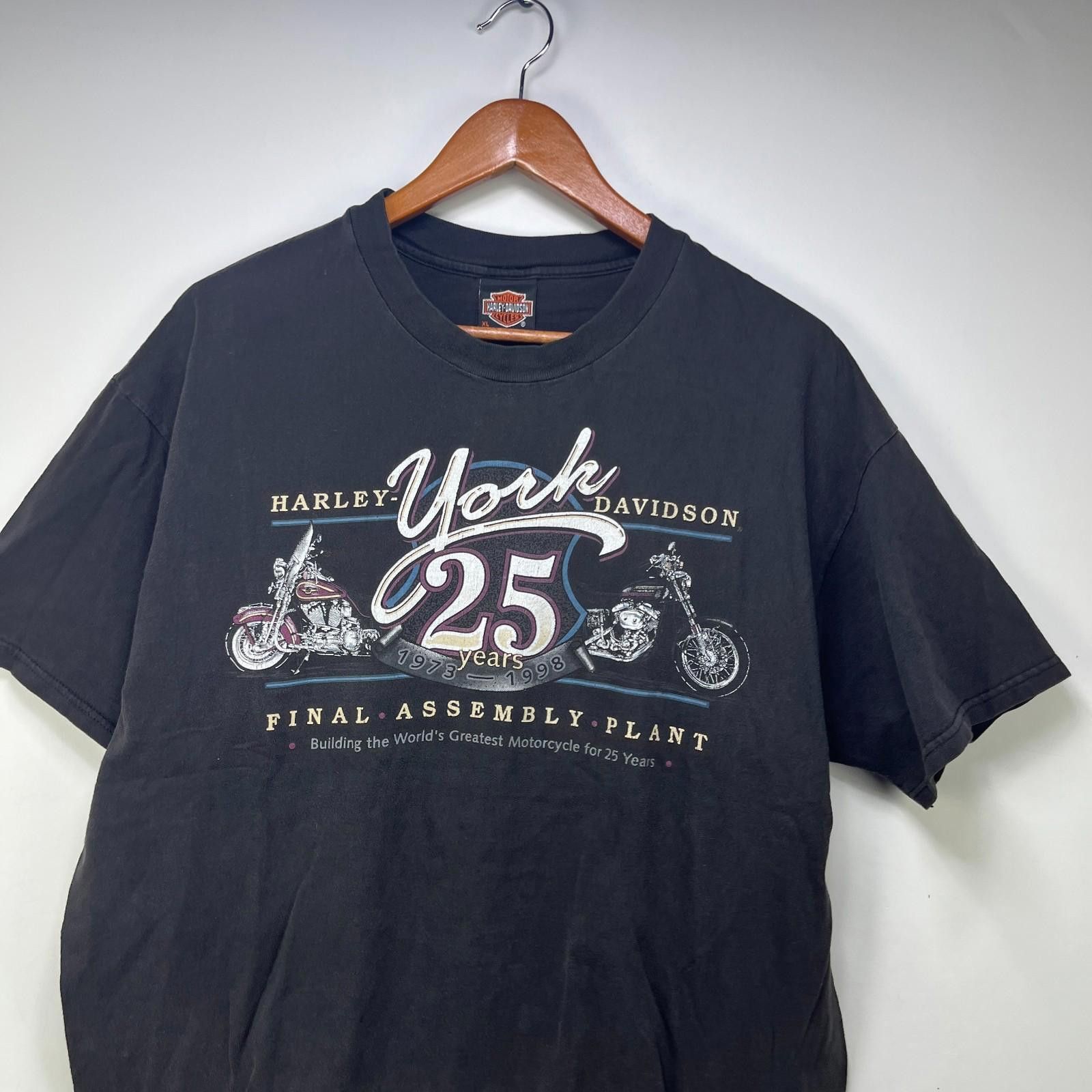 Harley Davidson Vintage Harley Davidson York 90s T Shirt XL Size US XL / EU 56 / 4 - 2 Thumbnail