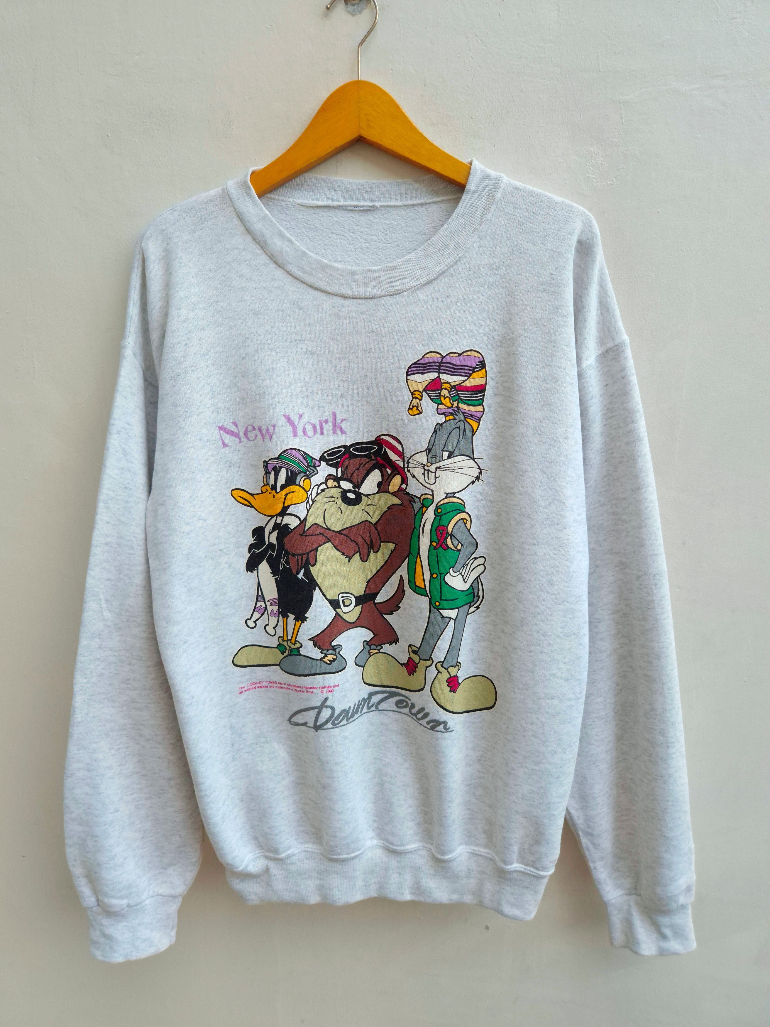 Vintage × Warner Bros Vintage 1993 Warner Bros' Looney Tunes Sweatshirt Size US M / EU 48-50 / 2 - 1 Thumbnail