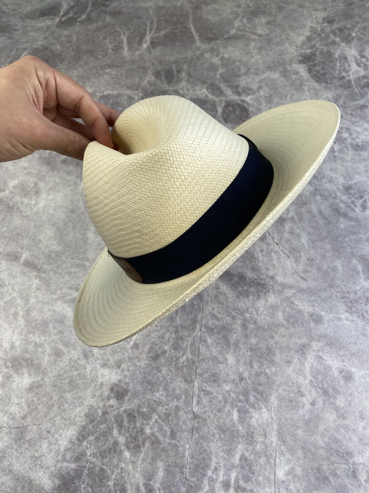 Alfred Dunhill Alfred Dunhill Genuine Panama Hat Championship Hand Woven Size ONE SIZE - 9 Thumbnail