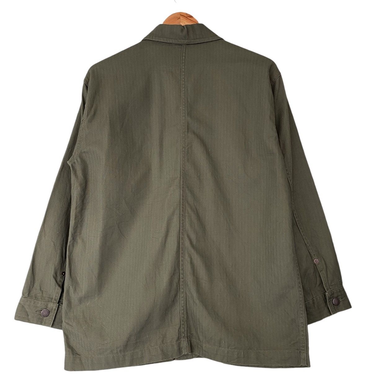 Uniqlo GU JEANS Chore Jacket Army Green Size US L / EU 52-54 / 3 - 8 Thumbnail