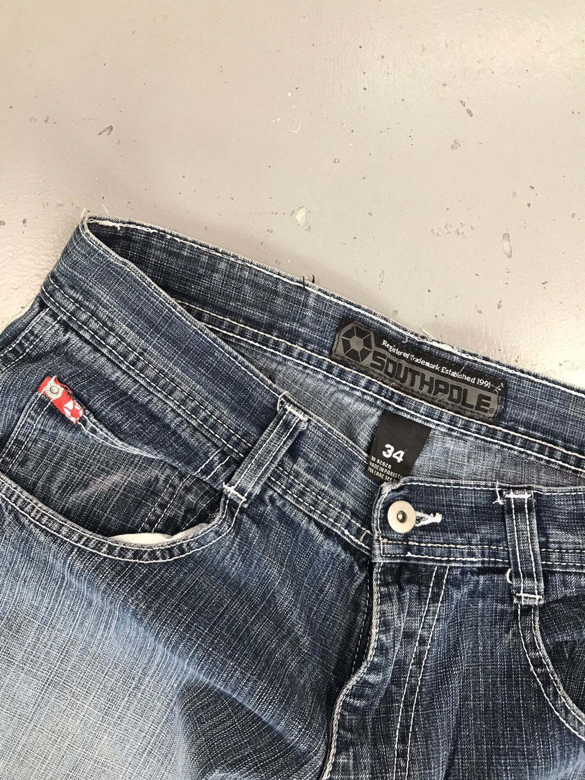 Bundle of 3 vintage Southpole tabs baggy fit denim 34x33
