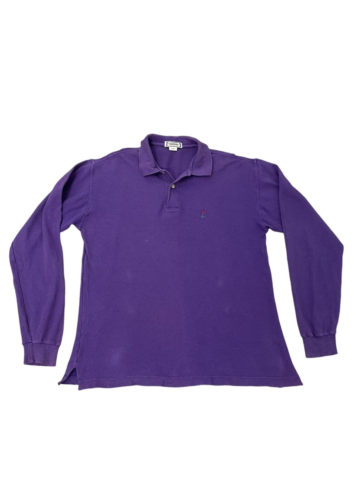 Yves Saint Laurent Vtg Yves Saint Laurent Polo Shirt 5🟩9 Size US L / EU 52-54 / 3 - 2 Thumbnail
