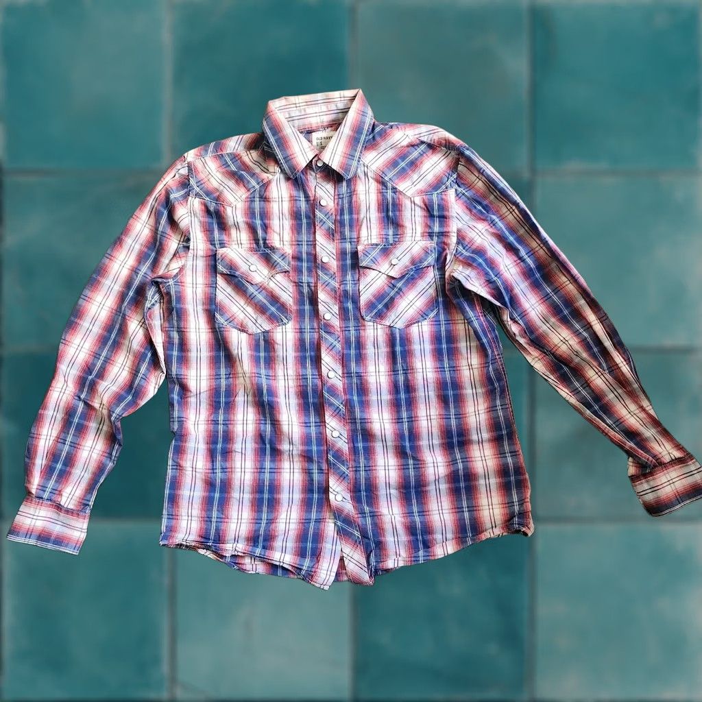 Old Navy Old Navy Mens Plaid Long Sleeve Button Up - Small Size Size US S / EU 44-46 / 1 - 1 Thumbnail
