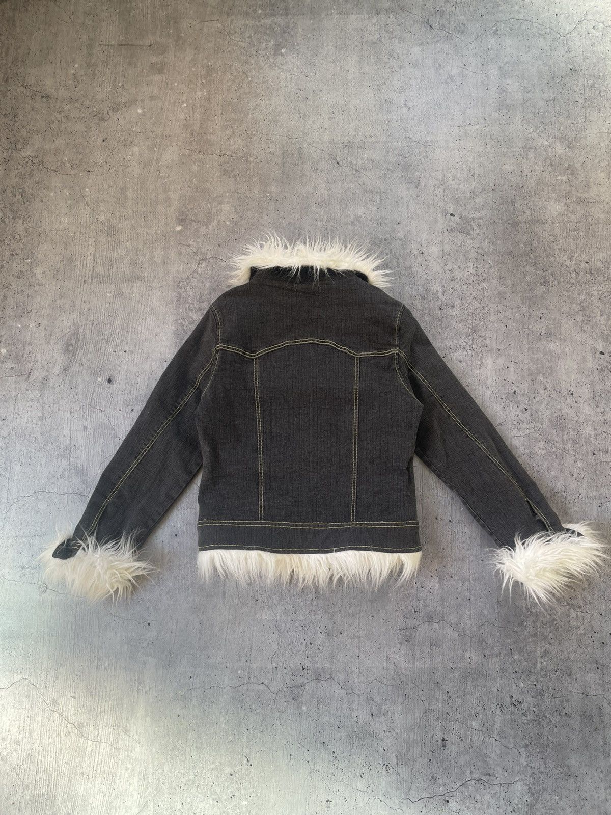 Other Crazy Japan Style🤩 Jeans Suede Fur Faux Jacket Size S / US 4 / IT 40 - 9 Thumbnail