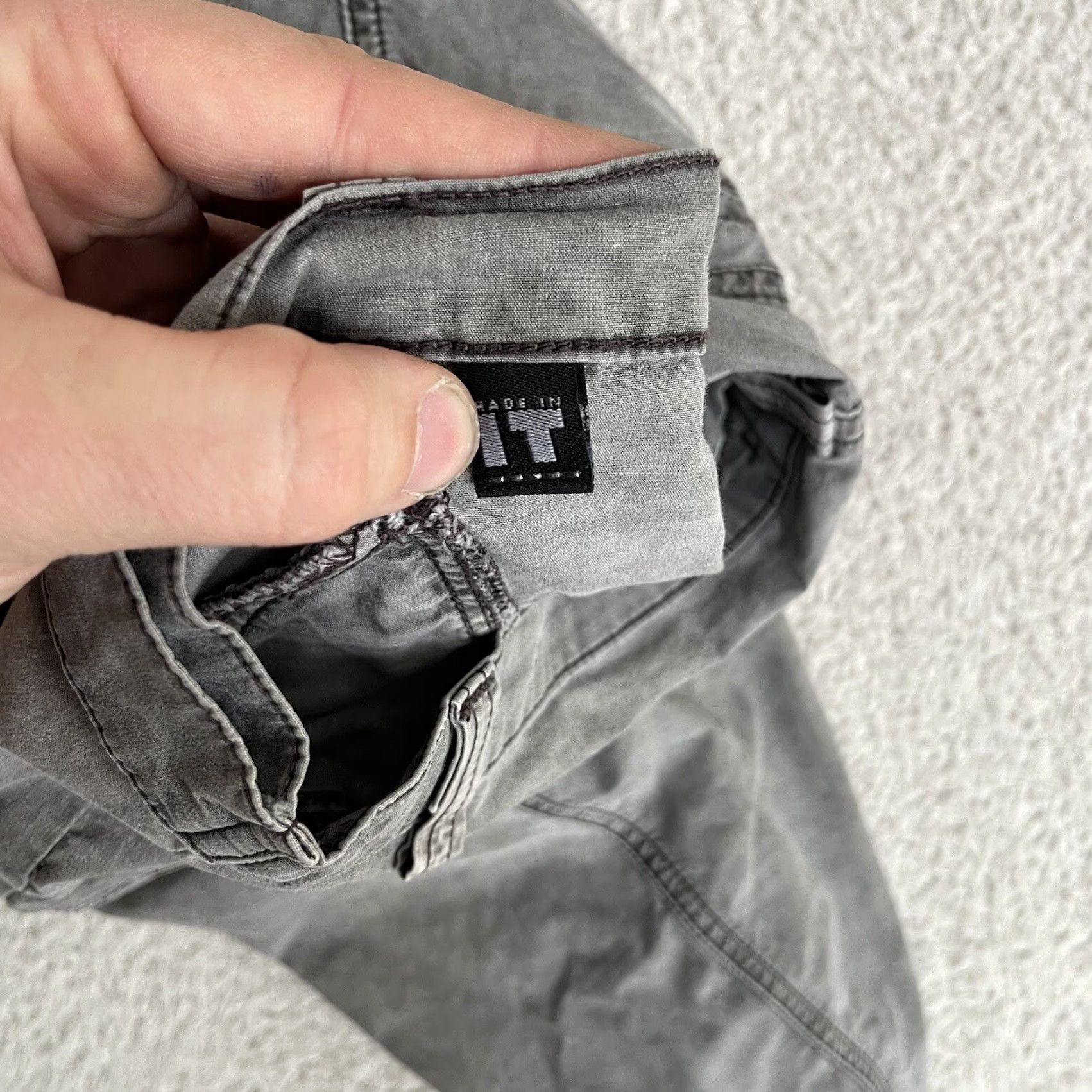 Versace Jeans Couture VINTAGE Versace Jeans Couture Pants Women's 32x31 Gray Baggy Rave Y2K Italy Goth 90s VTG Size 24" / US 00 / IT 34 - 4 Thumbnail