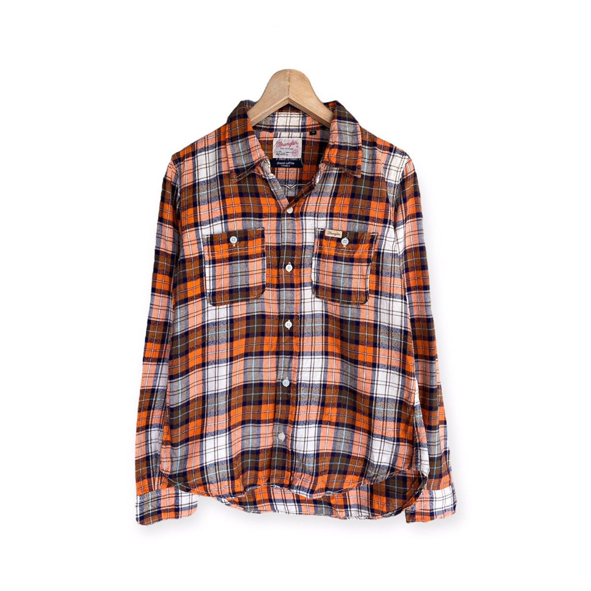 Flannel Vintage Wrangler Plaid Tartan Flannel Shirt Size US XS / EU 42 / 0 - 1 Thumbnail