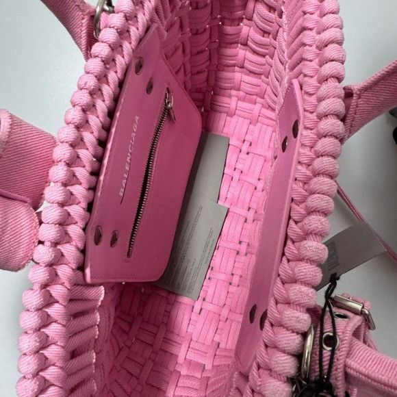 Balenciaga Balenciaga XS Bistro Basket Tote Bag Pink Size ONE SIZE - 6 Thumbnail