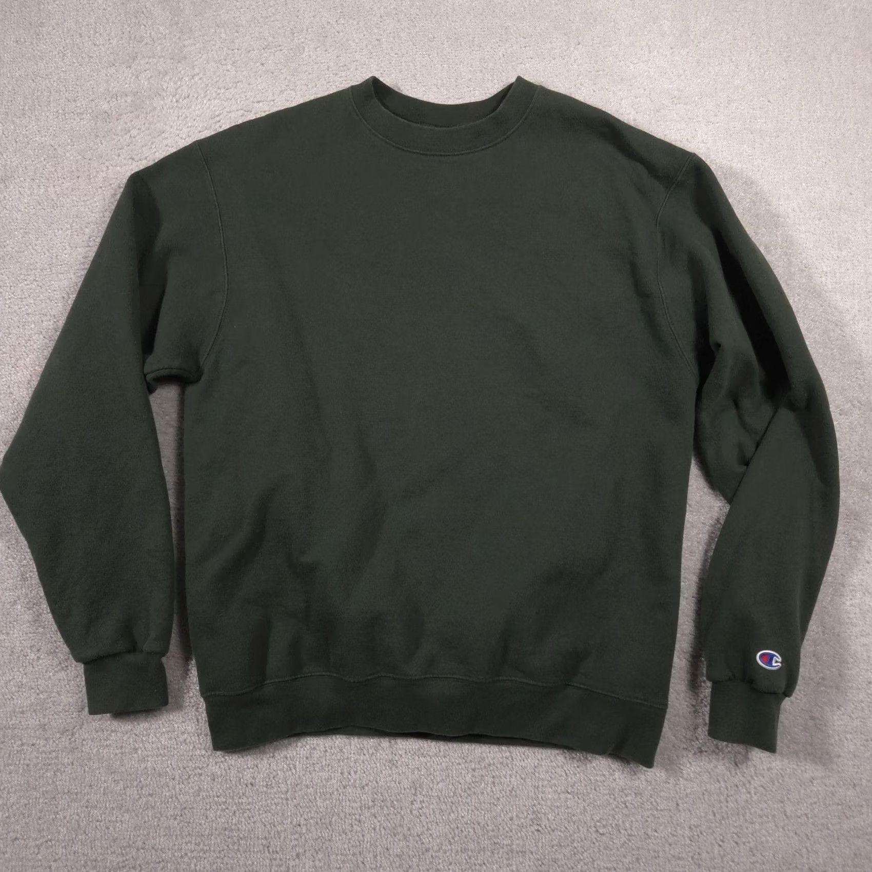 Champion VINTAGE Champion Sweatshirt Mens Large Green Crewneck Pullover C Logo Fleece Size US L / EU 52-54 / 3 - 4 Thumbnail