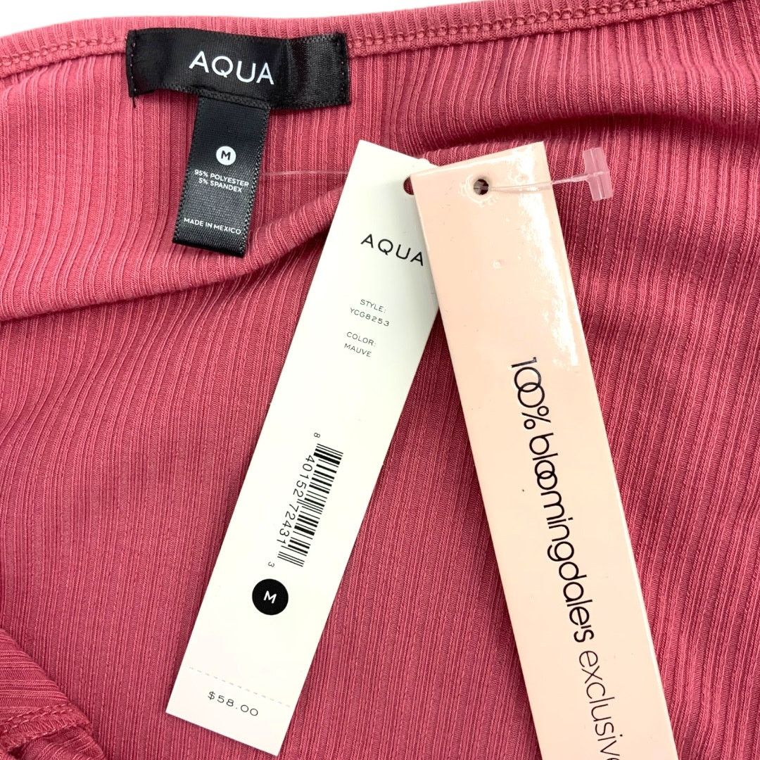 Other Aqua Pink Long Sleeve Cutout Halter Top Medium NWT $58 MSRP Size M / US 6-8 / IT 42-44 - 4 Thumbnail