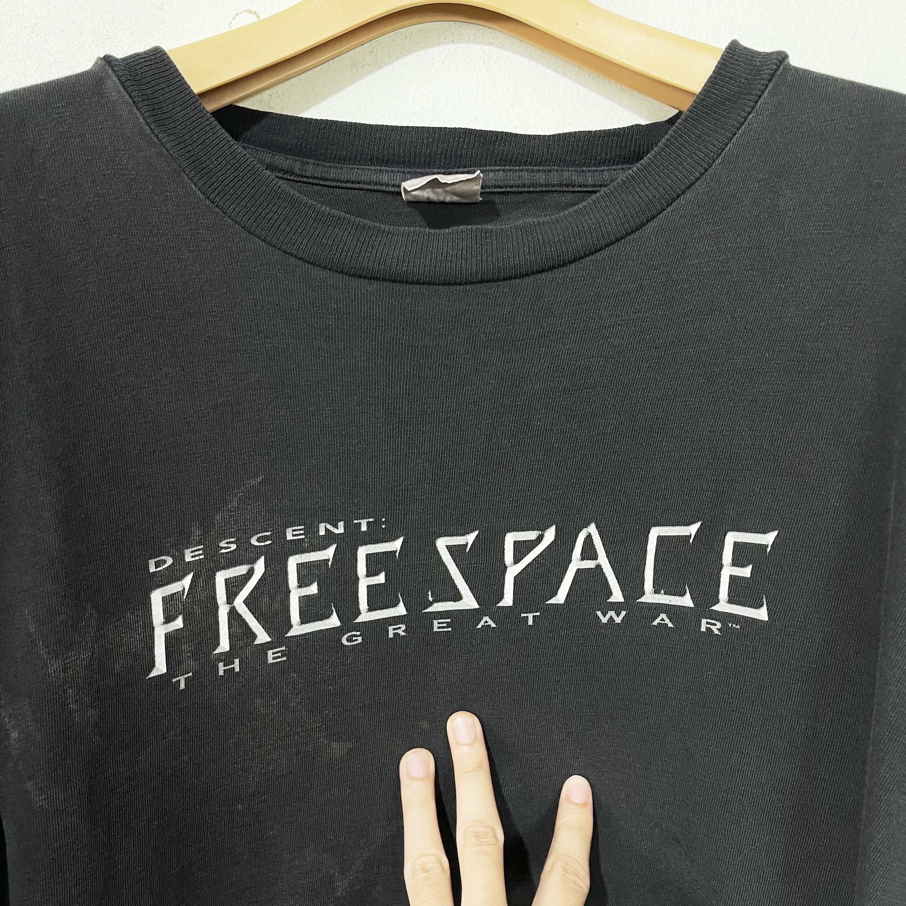 Vintage Vintage 1998 Descent FreeSpace The Great War T-Shirt Size US XL / EU 56 / 4 - 4 Thumbnail