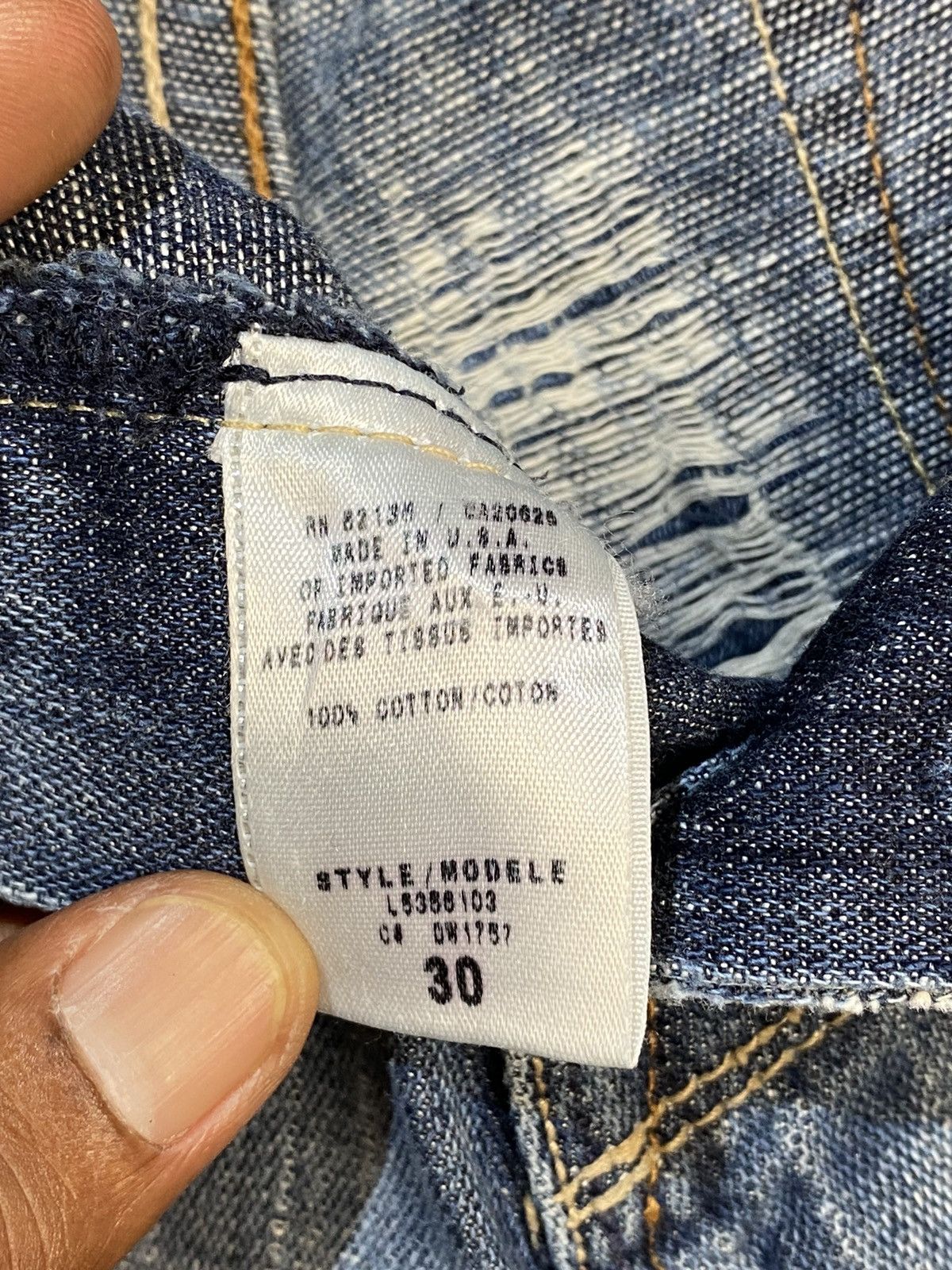 Other LA Denim Atelier Studs Ripped Flared Boot Cut Jeans Size US 30 / EU 46 - 18 Thumbnail