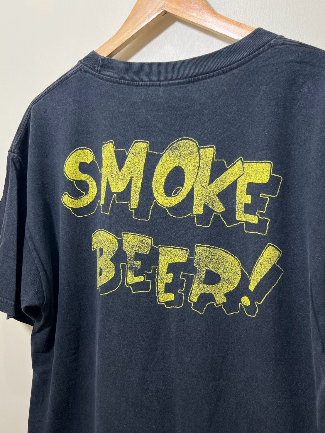 Band Tees × Vintage Vintage 00's Municipal Waste Smoke Beer Promo shirt bnz01 Size US L / EU 52-54 / 3 - 2 Thumbnail