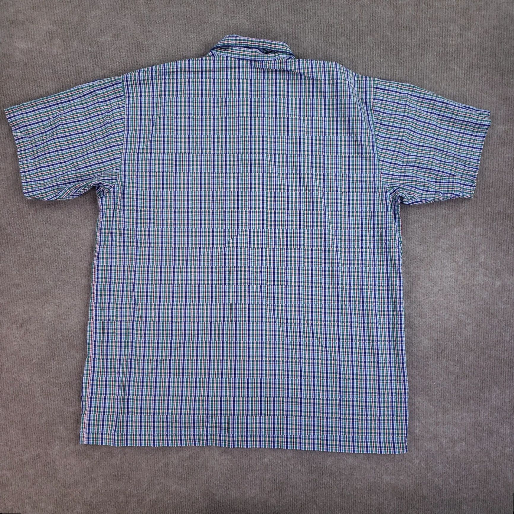 Polo Ralph Lauren Polo Ralph Lauren Short Sleeve Plaid Shirt Mens Large Blue Lightweight Size US L / EU 52-54 / 3 - 7 Thumbnail