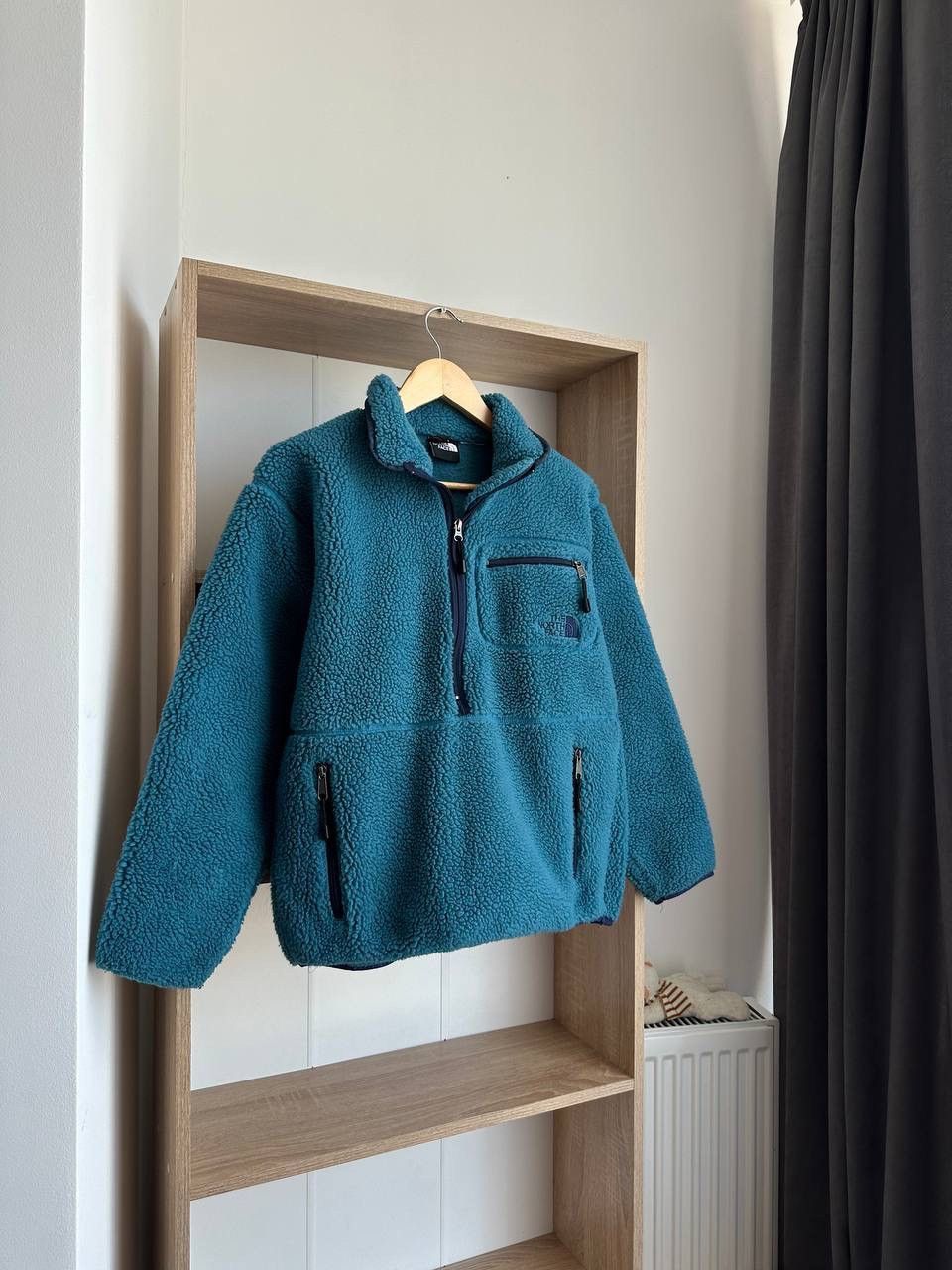 The North Face × Vintage Vintage The North Face Fleece Blue Big Logo Jacket Size US S / EU 44-46 / 1 - 7 Thumbnail