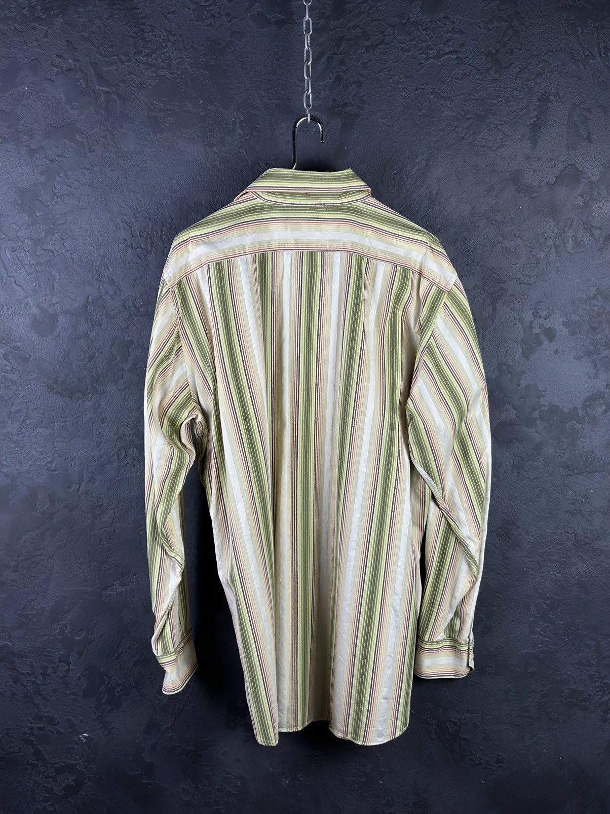 Etro × Vintage X2! Etro Vintage Striped Shirt Size US XL / EU 56 / 4 - 10 Thumbnail