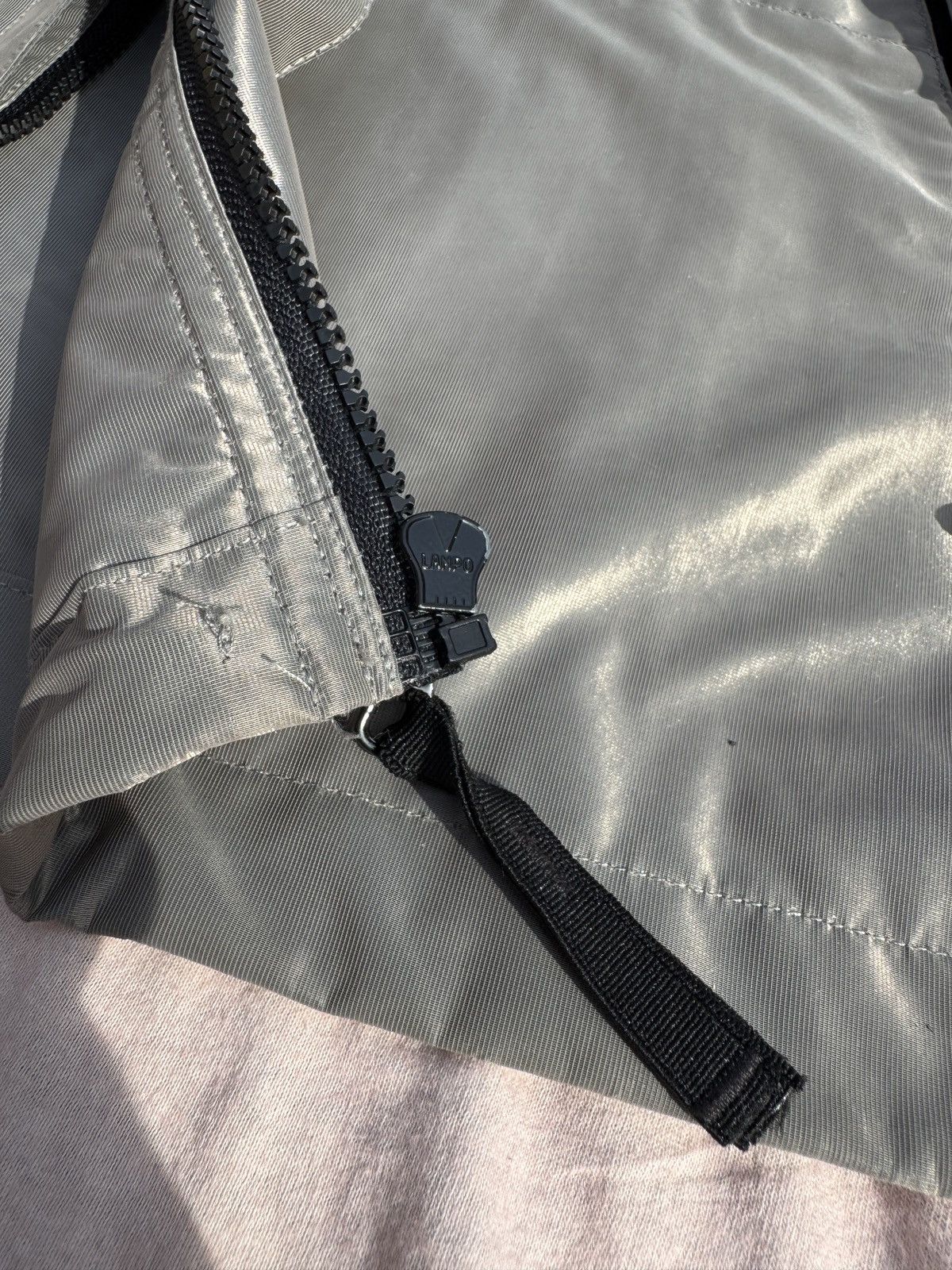 Stone Island 🩶 Stone Island Vintage Regenmantel/Jacke (M) Silbergrau Size 50R - 15 Thumbnail
