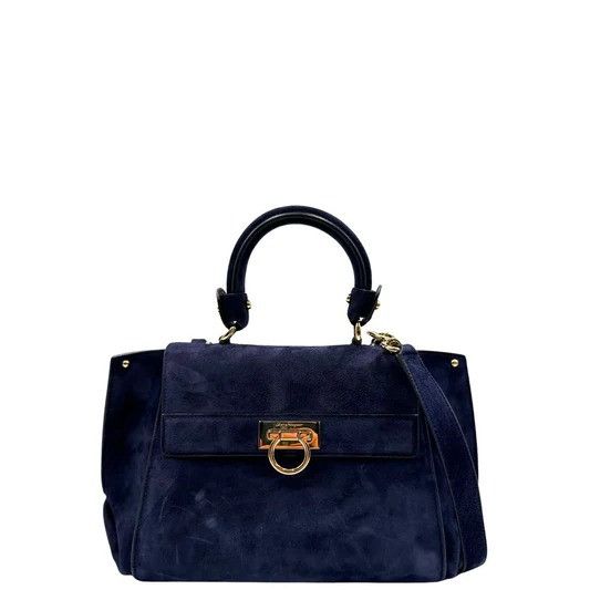 Salvatore Ferragamo o1s1rm0526 Size : OS / Shoulder Bag in Navy Blue Size ONE SIZE - 1 Preview