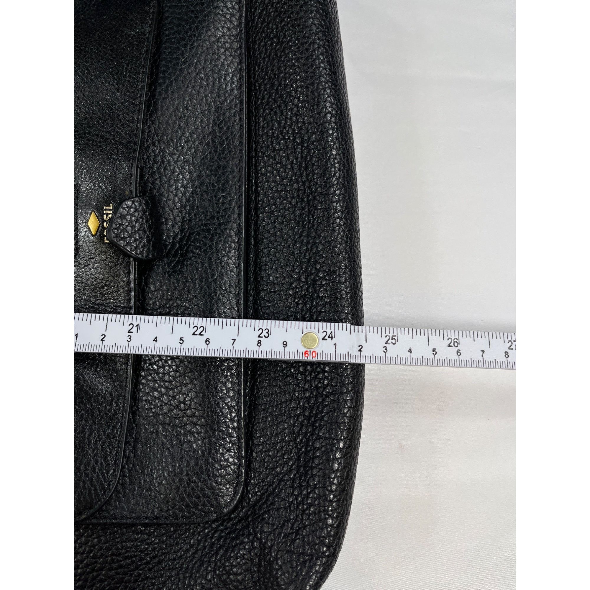 Fossil Fossil SKU 7461 Black Leather Crossbody Bag Purse Size ONE SIZE - 16 Thumbnail