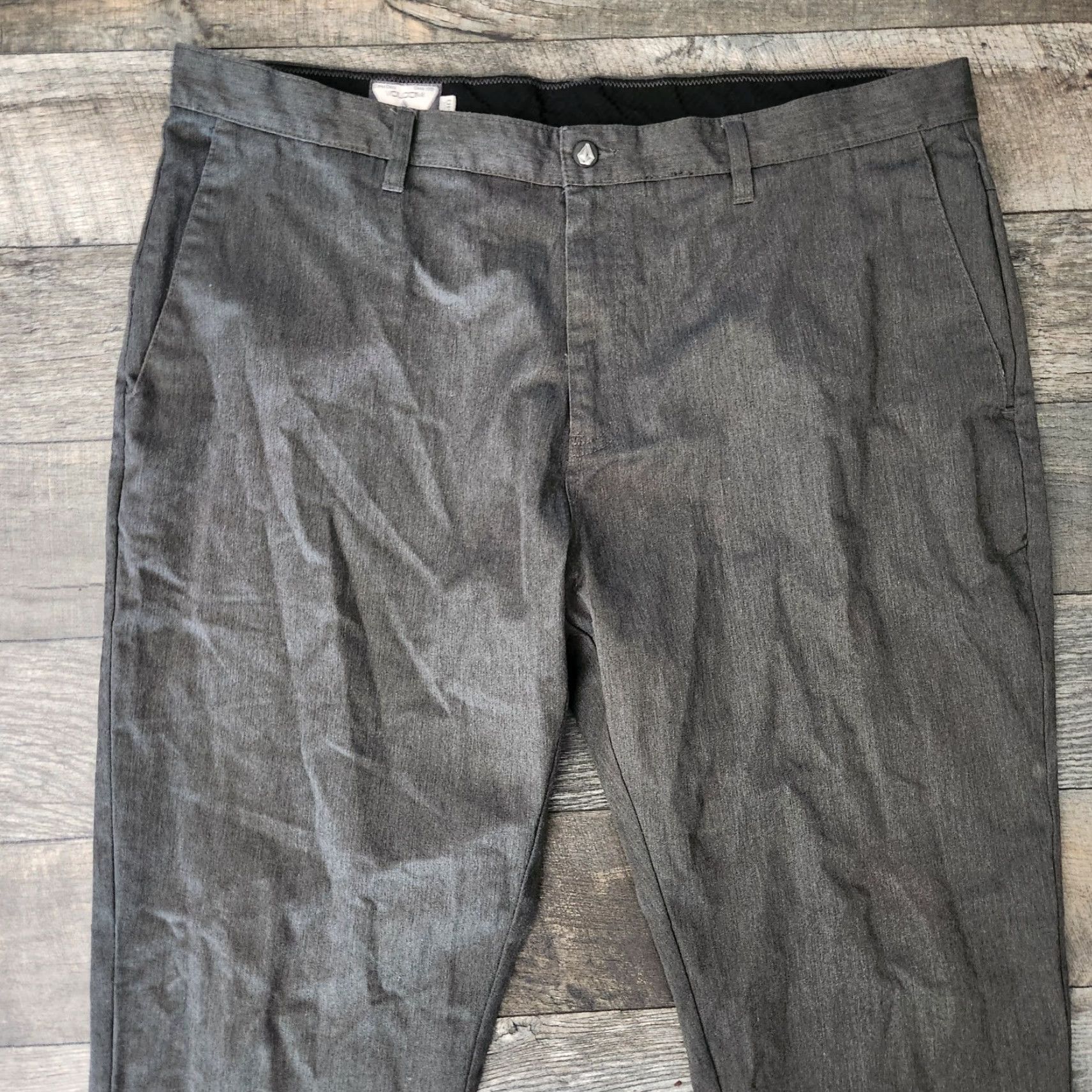 Volcom Volcom Pants 40x32 Gray Vmonty Straight Stretch Casual Mens Skate Street Size US 40 / EU 56 - 3 Thumbnail