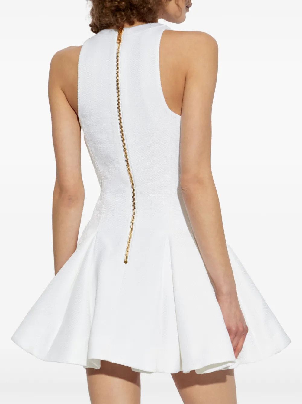 Balmain o1s1wg111225 Mini Skirt in White Size S / US 4 / IT 40 - 3 Thumbnail