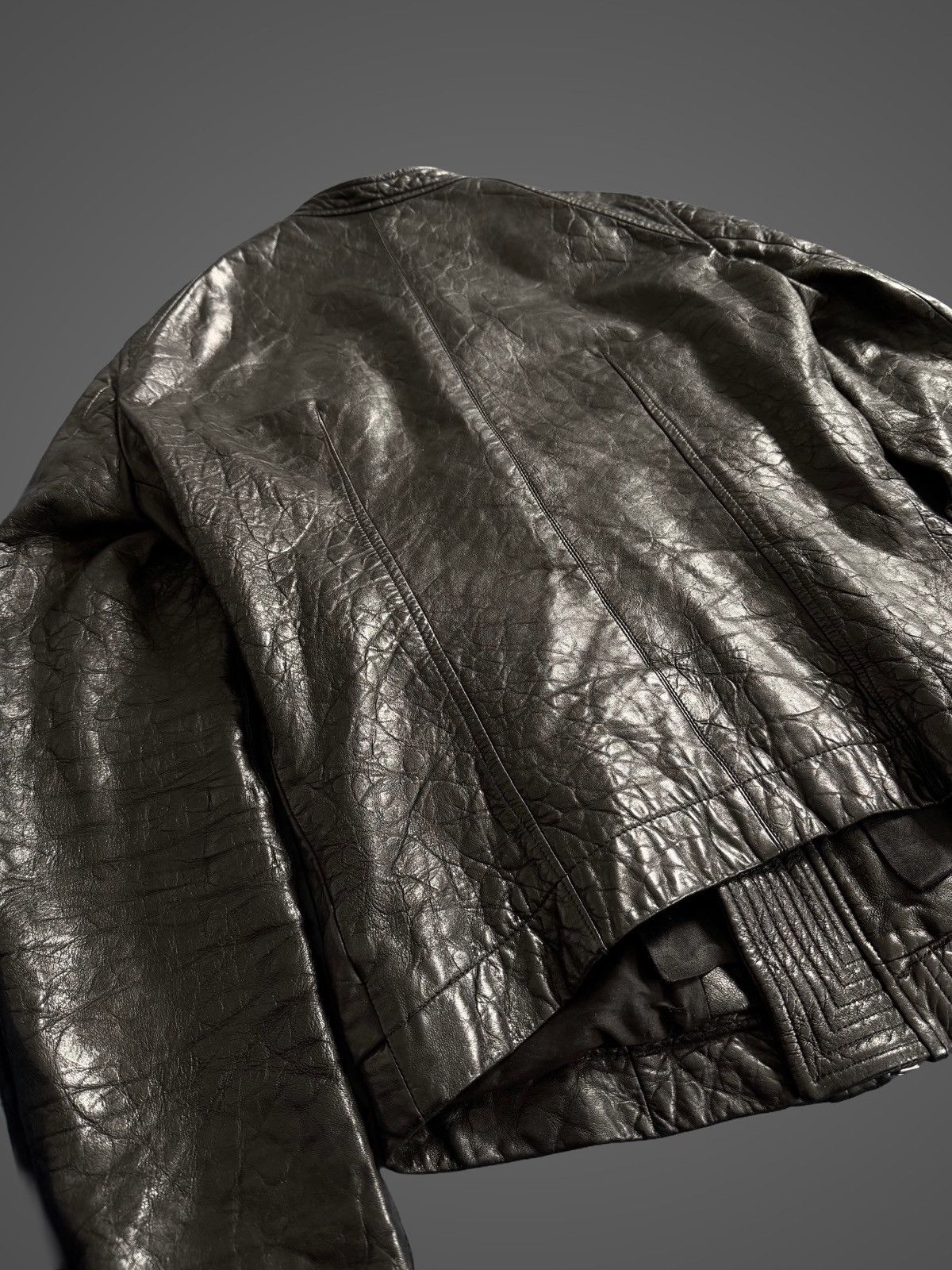 Rick Owens Rick Owens Blistered Leather Intarsia Size US S / EU 44-46 / 1 - 8 Thumbnail