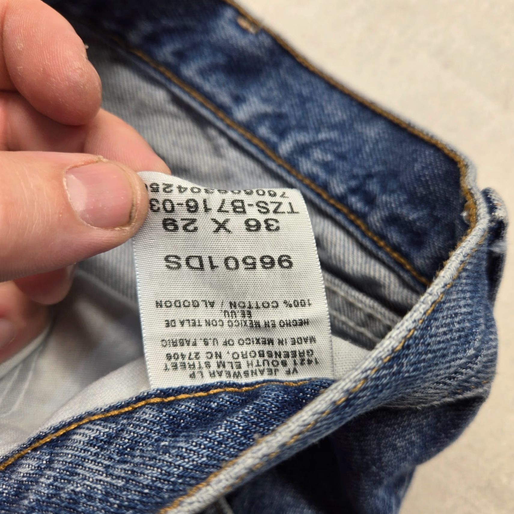 Wrangler Wrangler Jeans Denim Pants Regular Fit Adult Men's Size 36 x 29 Blue Size US 36 / EU 52 - 3 Thumbnail