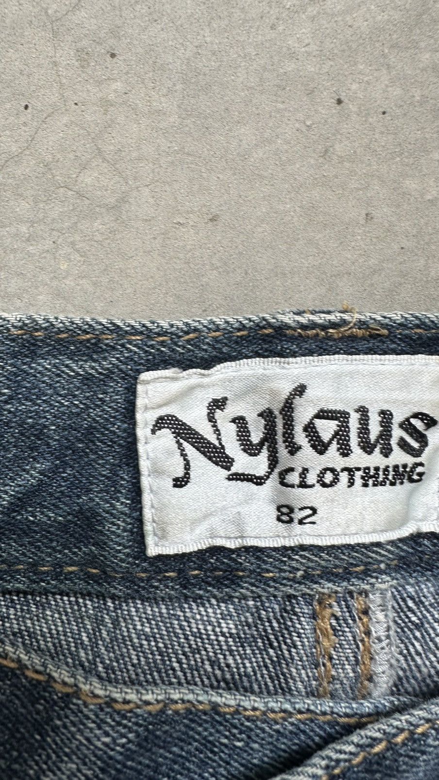 Japanese Brand VINTAGE NYLAUS DISTRESSED DOUBLE WAIST BONDAGE PUNK JEANS Size US 33 - 5 Thumbnail