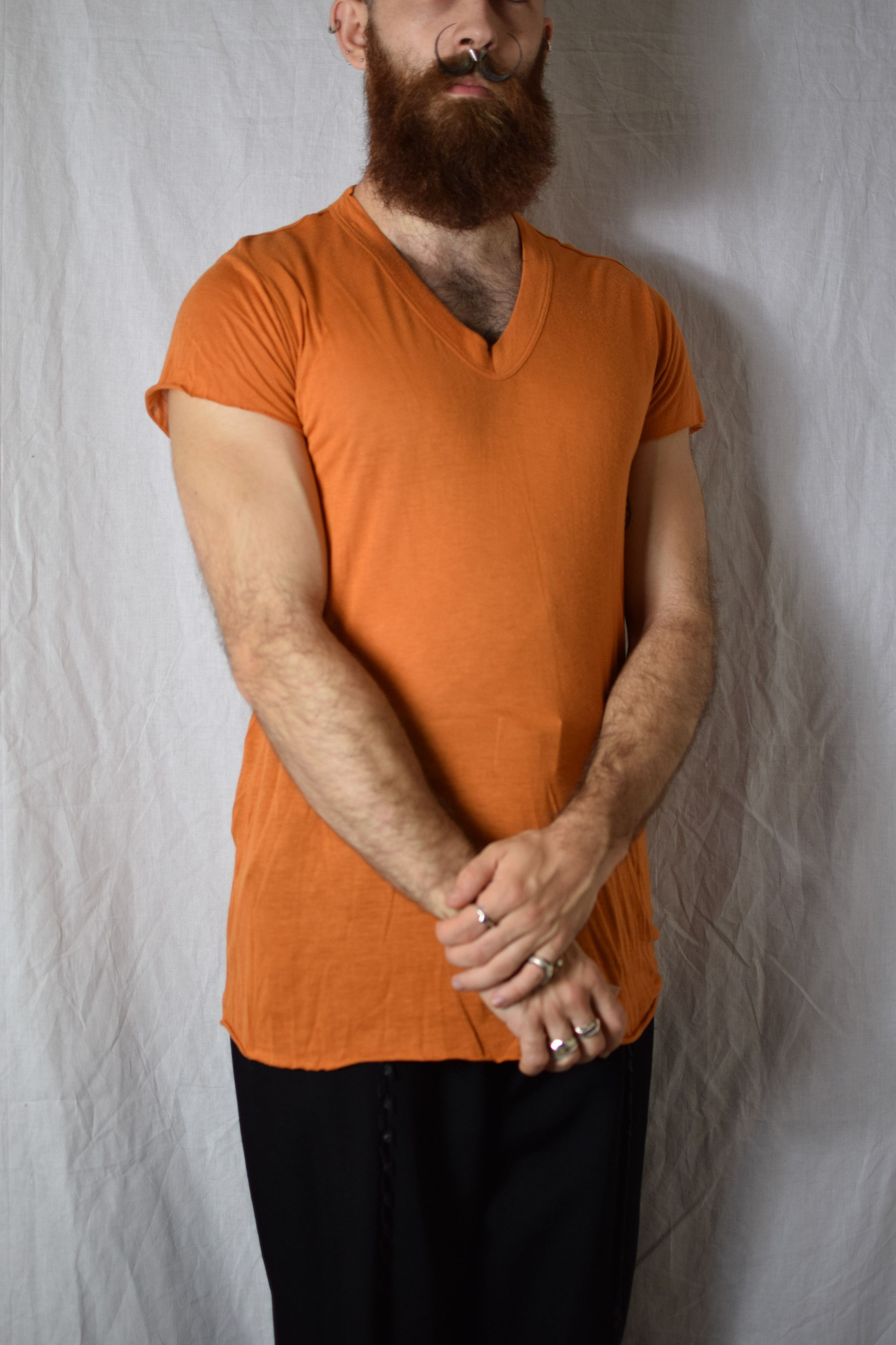 Rick Owens Rick Owens SS05 Scorpio Orange Top Size US L / EU 52-54 / 3 - 1 Thumbnail