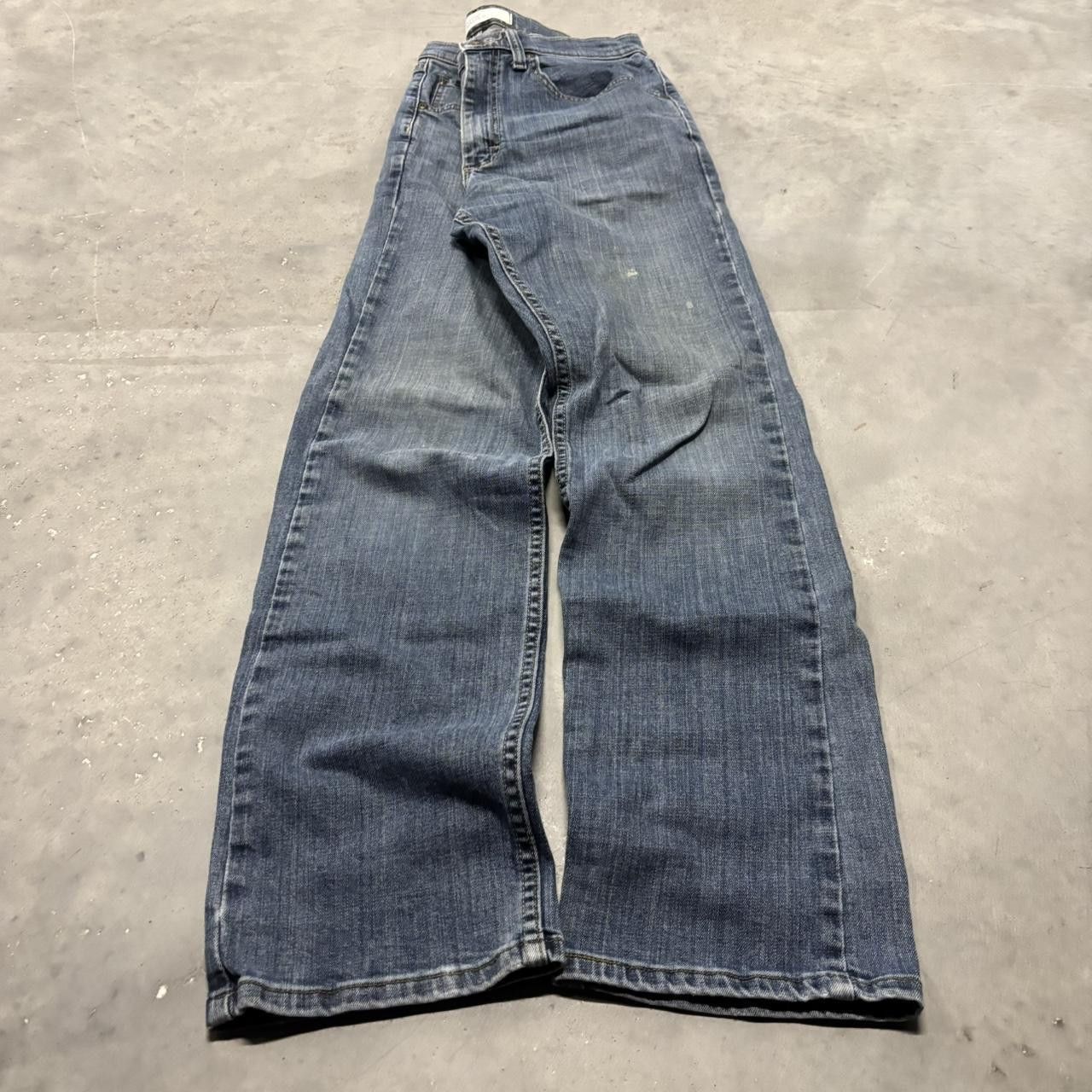 Japanese Brand × Vintage Crazy Vintage Y2K/2000s Grunge Dark Wash Denim Jeans! Size US 32 / EU 48 - 3 Thumbnail