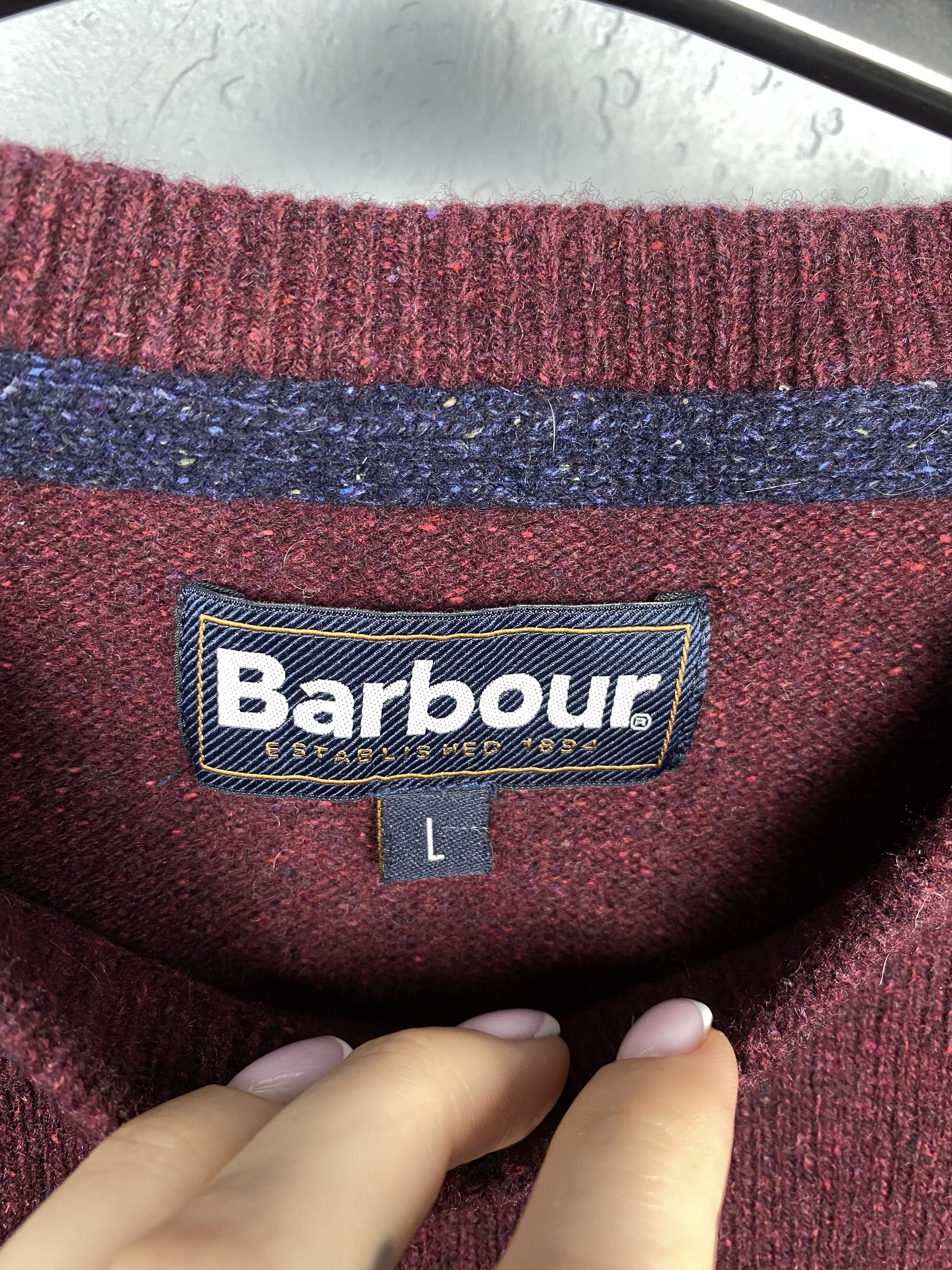 Barbour Barbour Vintage Mens Wool Knit Sweater Y2K Size US L / EU 52-54 / 3 - 3 Thumbnail