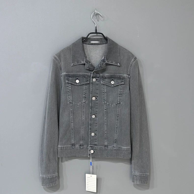 Dior Dior Gray short denim jacket Size US S / EU 44-46 / 1 - 1 Thumbnail