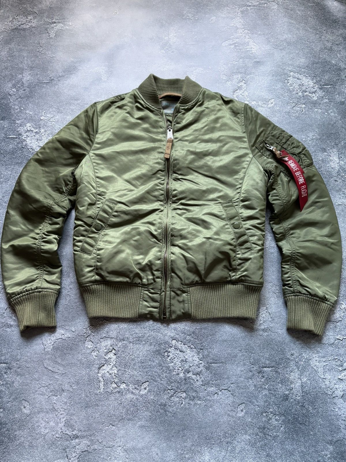 Alpha Industries Vintage Alpha Industries MA-1 Flight Military Bomber Jacket Size S / US 4 / IT 40 - 2 Thumbnail