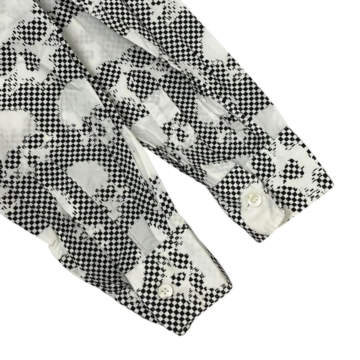 Comme des Garcons SS11 "Skull of Life" Patchwork Shirt Size US XS / EU 42 / 0 - 6 Thumbnail
