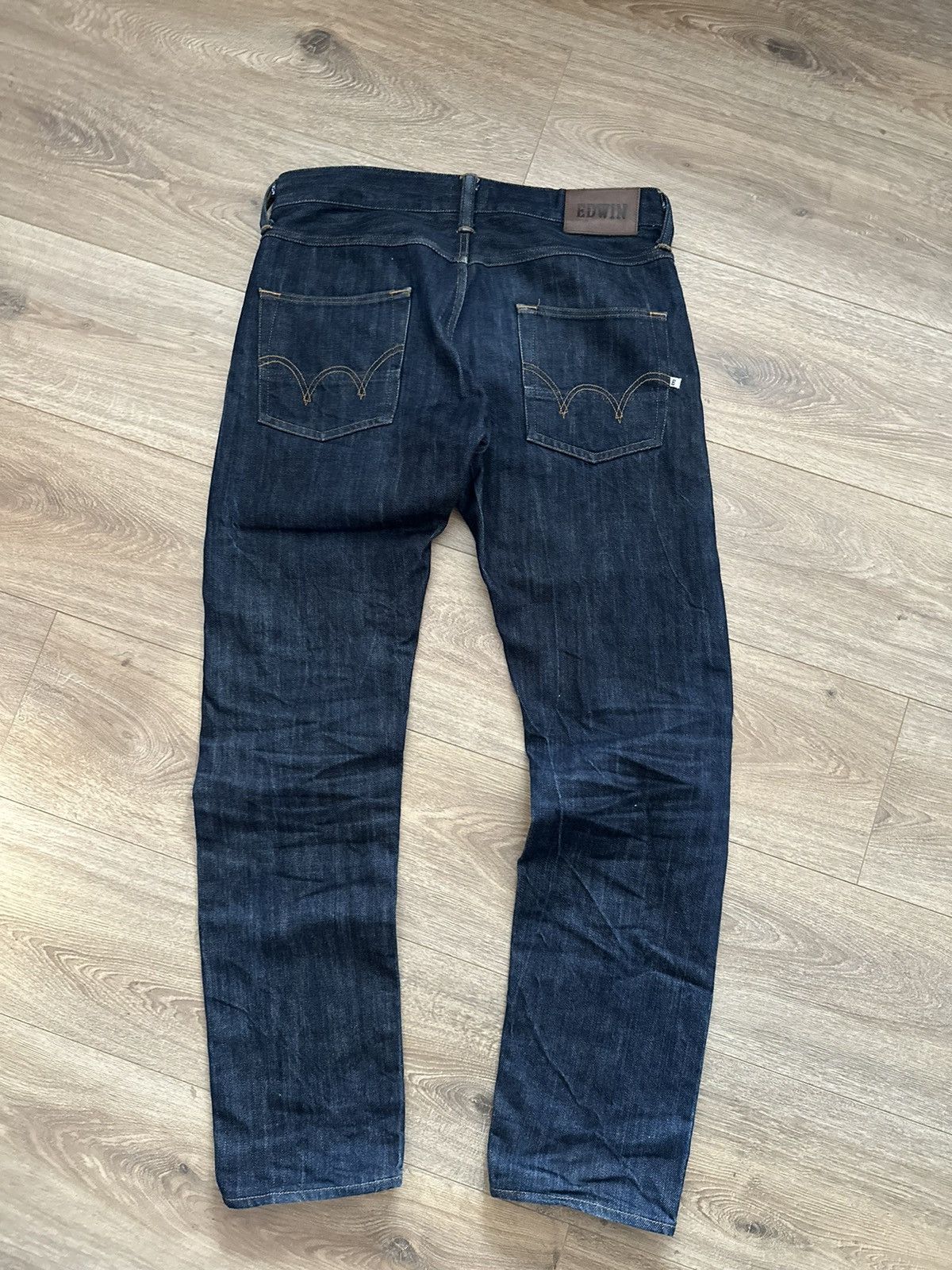 Edwin 🔥VINTAGE EDWIN SELVEDGE DENIM STRAIGHT JAPAN JEANS🔥 Size US 31 - 1 Thumbnail