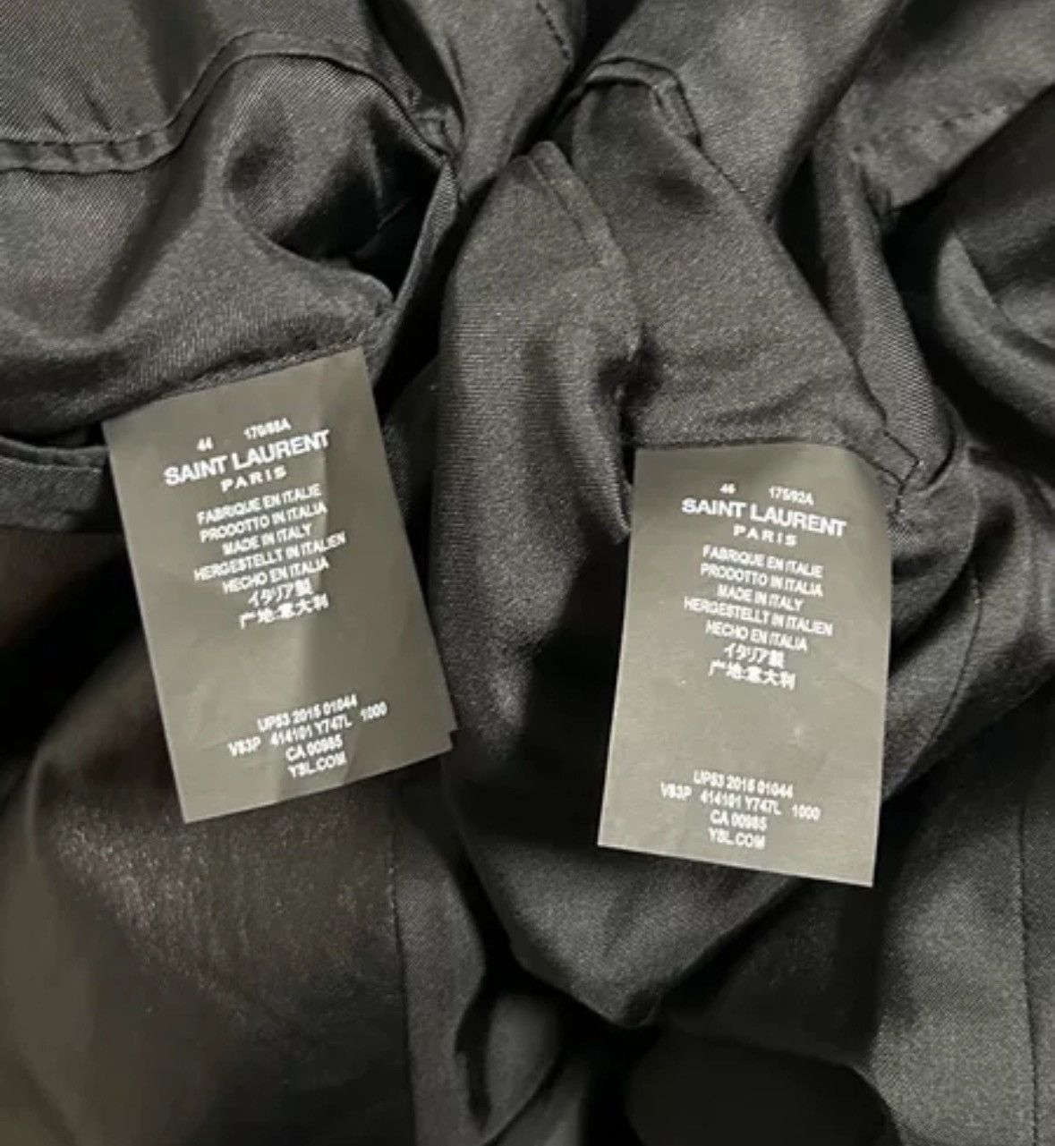 Saint Laurent Paris × Yves Saint Laurent Saint Laurent slp16SS Leather Collar Riveted Tassel Suit Size US S / EU 44-46 / 1 - 5 Thumbnail