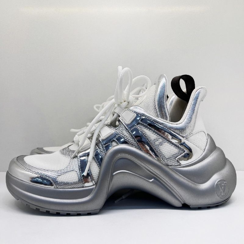 Louis Vuitton Louis Vuitton Archlight Silver Casual Sneakers -2505 Size US 8 / IT 38 - 1 Thumbnail