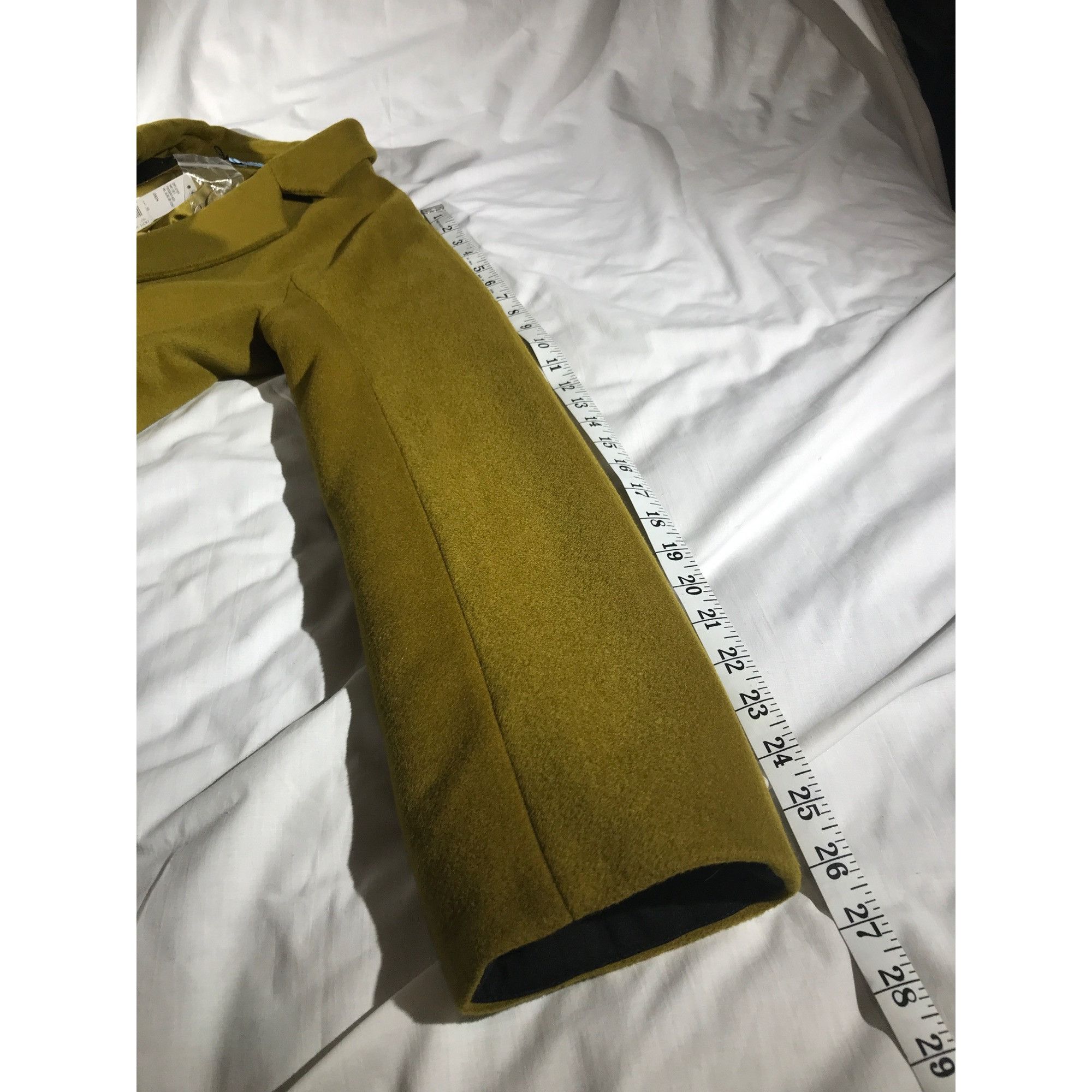 Other Antonio Melani Women's Green Wool Dust Buster Coat Size L / US 10 / IT 46 - 9 Thumbnail