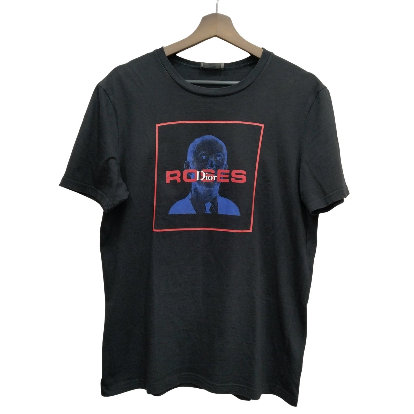 Dior × Hedi Slimane Curtains Torn Dior A/W05 Black Graphic T Shirt