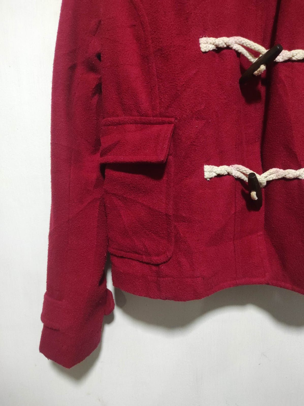 Japanese Brand Red Hoodie Duffle fur hoodie Ifsix LGB style Size US S / EU 44-46 / 1 - 4 Thumbnail