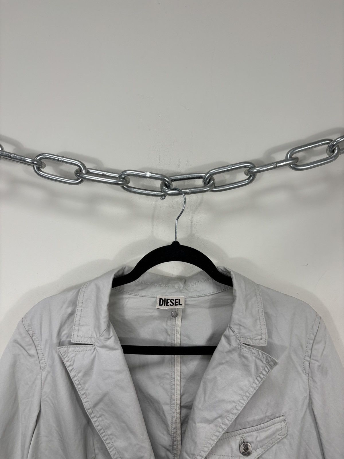 Diesel Diesel G-Velka NWT Women’s Grey Avant Garde Blazer Jacket Size L / US 10 / IT 46 - 8 Thumbnail