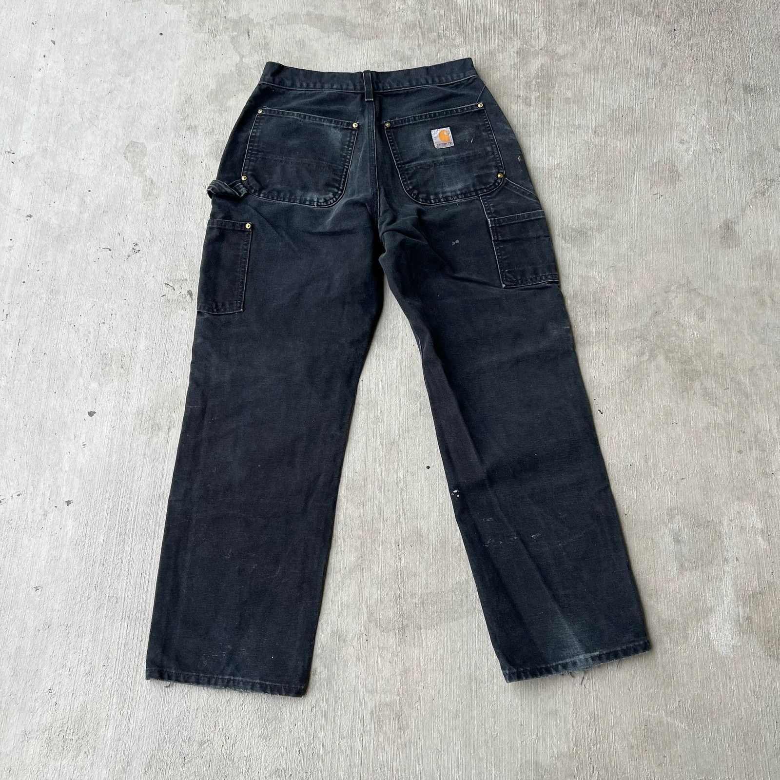 Carhartt × Vintage Carhartt faded black double knee work wear carpenter pants Size US 28 / EU 44 - 5 Thumbnail