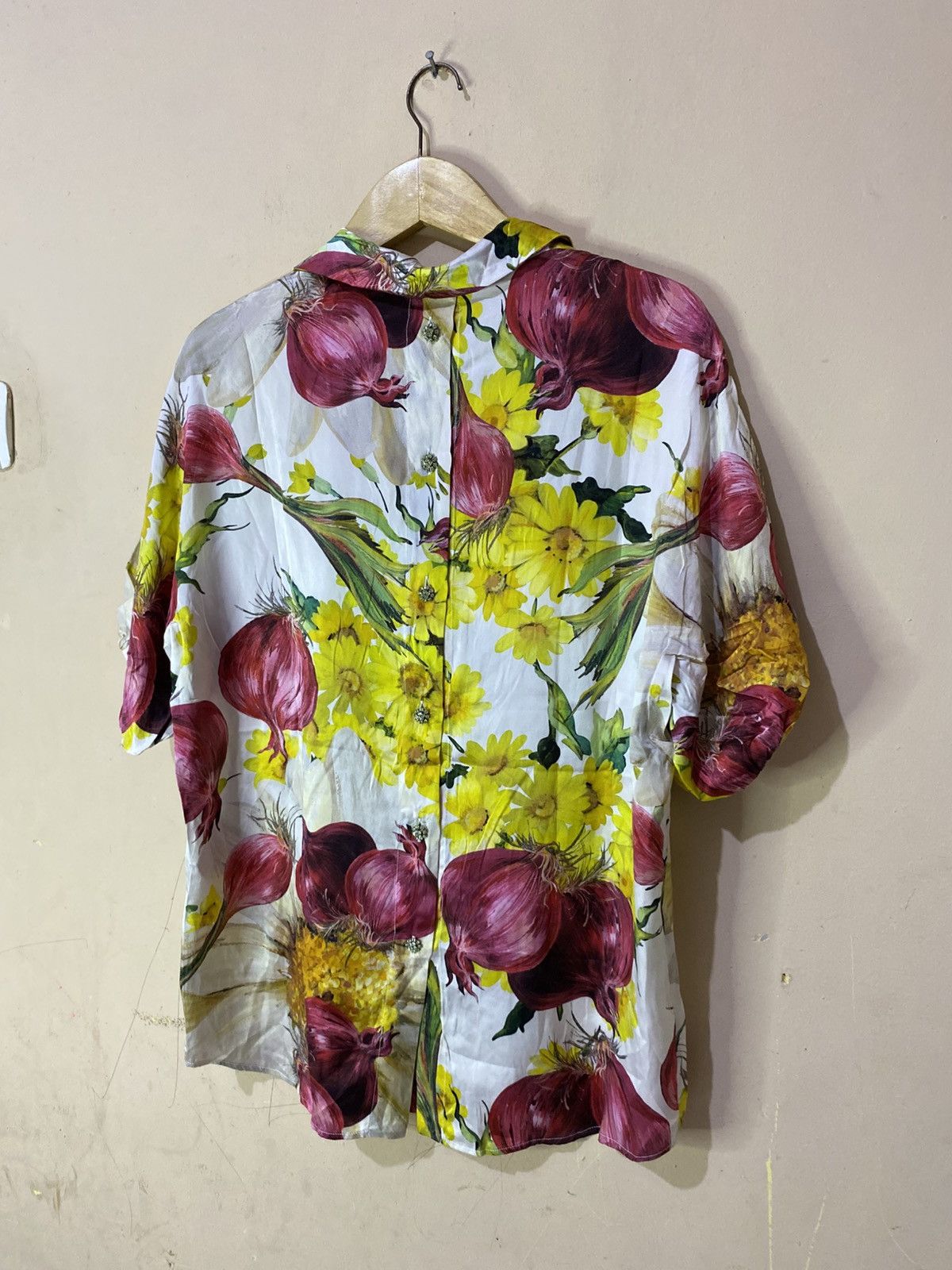 SS2012 Dolce & Gabbana Onion Printed Silk Shirt